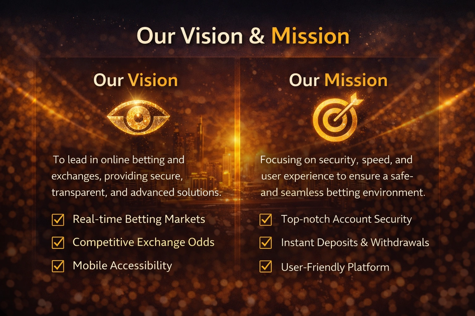GoExch9 About Our Vision and Mission