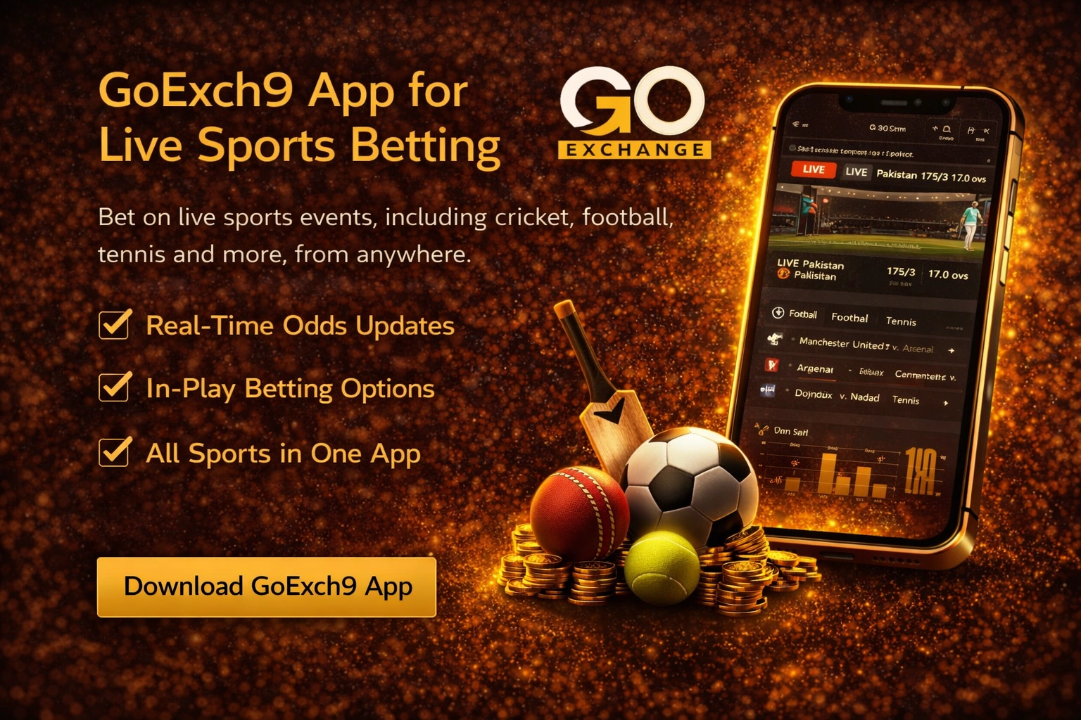 GoExch9 App – Live Sports Betting with Real-Time Odds