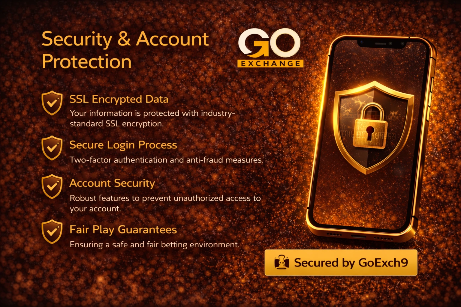 GoExch9 App – Security Account Protection Features