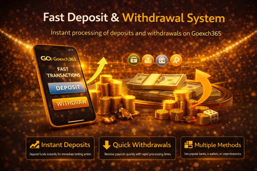 Goexch365 Fast Deposit and Withdrawal Instant Transactions