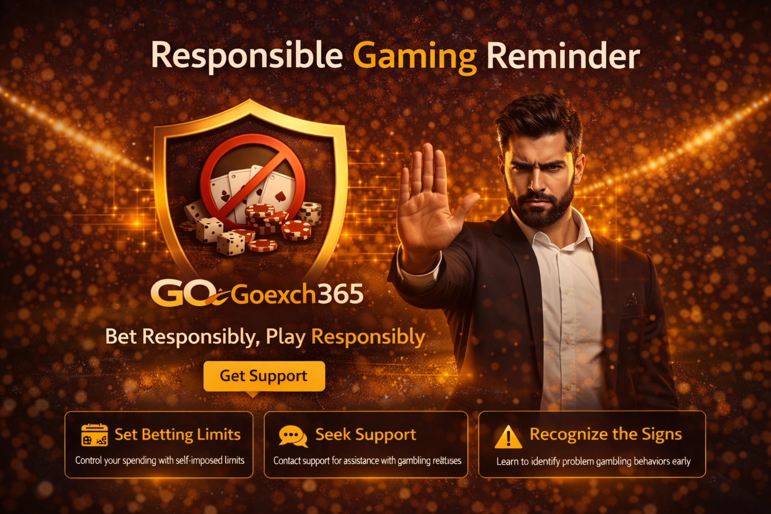 Goexch365 Responsible Gaming Reminder Play Safe Bet Responsibly